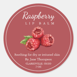 Raspberry Salve / balsem Label