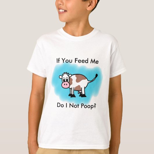 Raspberry Sassafras "Poop ik niet?" T-shirt kind (Voorkant)