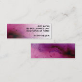 Raspberry Sherbert Skinny Biz Card Mini Visitekaartje (Voorkant / Achterkant)