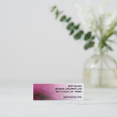 Raspberry Sherbert Skinny Biz Card Mini Visitekaartje (Staand voorkant)