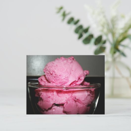 Raspberry Sherbet Briefkaart (Staand voorkant)
