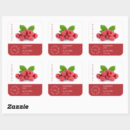 Raspberry Small Business Label (Vel)