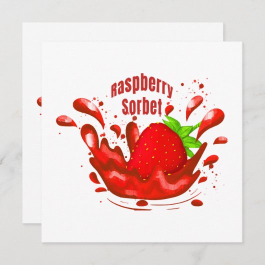 Raspberry Sorbet (Voorkant / Achterkant)
