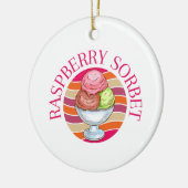 Raspberry Sorbet Keramisch Ornament (Links)