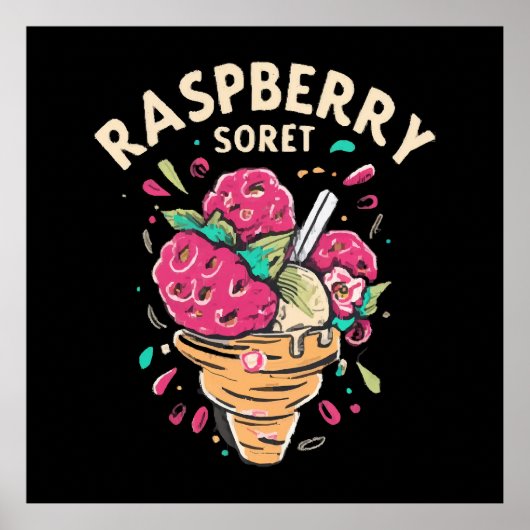 Raspberry Sorbet Poster (Voorkant)
