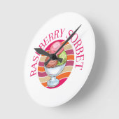 Raspberry Sorbet Ronde Klok (Hoek)