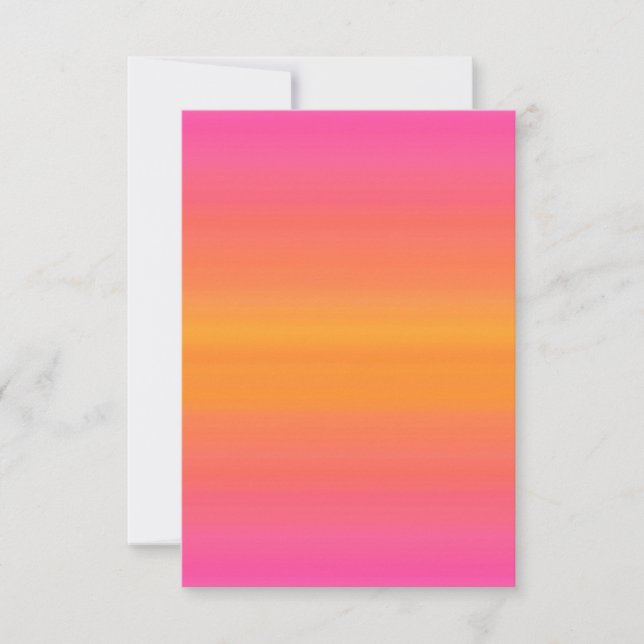Raspberry Sunset Gradient - Roze Geel Sinaasappel (Voorkant)