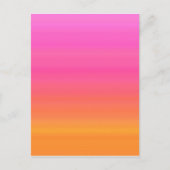 Raspberry Sunset Gradient - Roze Geel Sinaasappel Briefkaart (Voorkant)