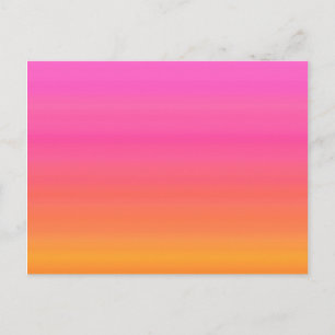 Raspberry Sunset Gradient - Roze Geel Sinaasappel Briefkaart