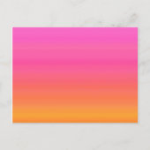 Raspberry Sunset Gradient - Roze Geel Sinaasappel Briefkaart (Voorkant)
