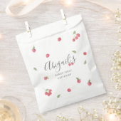 Raspberry Sweet Berry eerste verjaardag Bedankzakje (Geknipt)