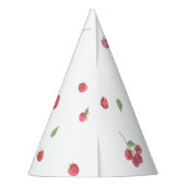 Raspberry Sweet Berry eerste verjaardag Feesthoedjes (Achterkant)