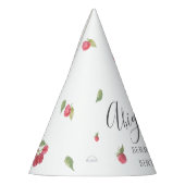 Raspberry Sweet Berry eerste verjaardag Feesthoedjes (Links)