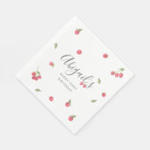 Raspberry Sweet Berry eerste verjaardag Servet (Hoek)