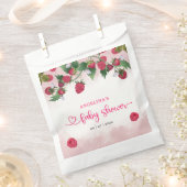 Raspberry Sweet Waterverf Meisje Baby shower Bedankzakje (Geknipt)