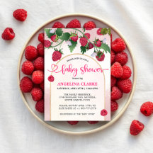 Raspberry Sweet Waterverf Meisje Baby shower