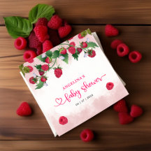 Raspberry Sweet Waterverf Meisje Baby shower