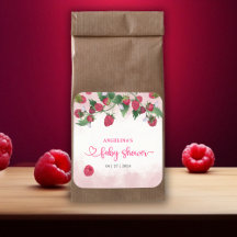 Raspberry Sweet Waterverf Meisje Baby shower