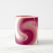 Raspberry Swirl Tweekleurige Koffiemok (Center)