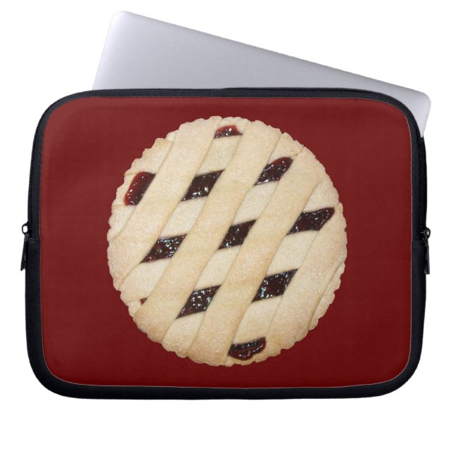Raspberry Tart-laptophoes Laptop Sleeve (Voorkant)