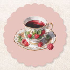 Raspberry teacup Onderzetter