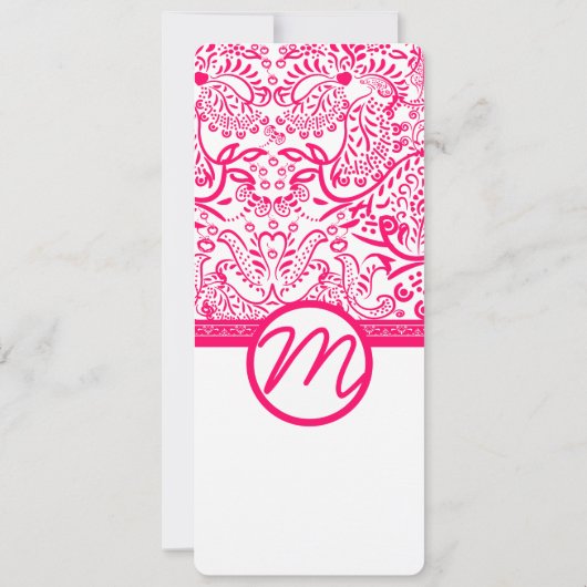 Raspberry Tortelduifjes Weddenschap Kaart (Achterkant)