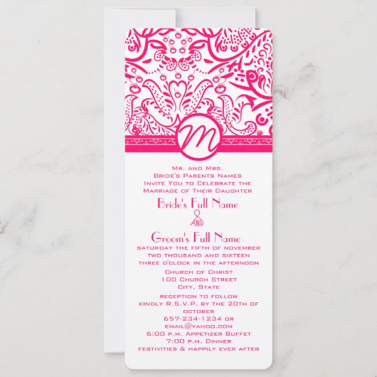 Raspberry Tortelduifjes Weddenschap Kaart (Voorkant)