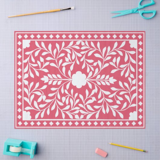 Raspberry Traditional Bone Inlay Decoupage Paper Tissuepapier (Craft)