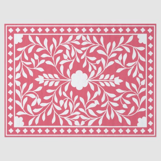 Raspberry Traditional Bone Inlay Decoupage Paper Tissuepapier (Voorkant)