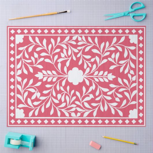 Raspberry Traditional Bone Inlay Decoupage Paper Tissuepapier (Craft)