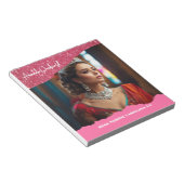 Raspberry Twist Crowning Pageant Custom Notepad Notitieblok (Schuin)
