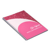 Raspberry Twist Custom Pageant Notebook Workbook Notitieboek (Rechterzijde)