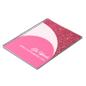 Raspberry Twist Custom Pageant Notebook Workbook Notitieboek (Linkerzijde)