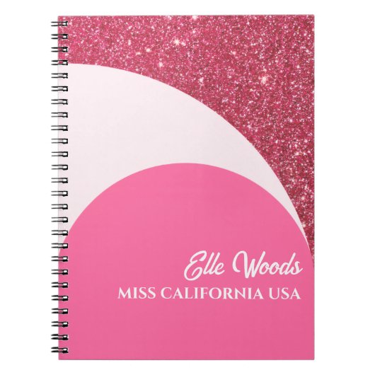 Raspberry Twist Custom Pageant Notebook Workbook Notitieboek (Voorkant)