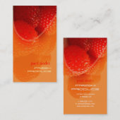 Raspberry, verse producten foto visitekaartjes (Voorkant / Achterkant)