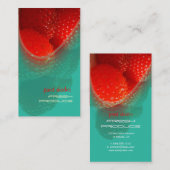 Raspberry, verse producten visitekaartjes (Voorkant / Achterkant)