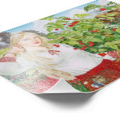 Raspberry vrouw foto vergroting foto afdruk (Hoek)