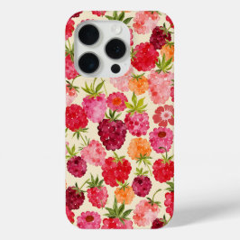 Raspberry Waterverf Coquette iPhone 15 Pro Case