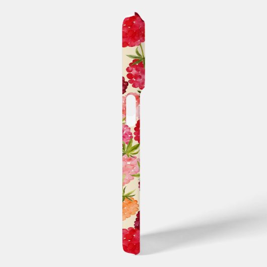 Raspberry Waterverf Coquette Case-Mate iPhone Case (Achterkant / Rechts)