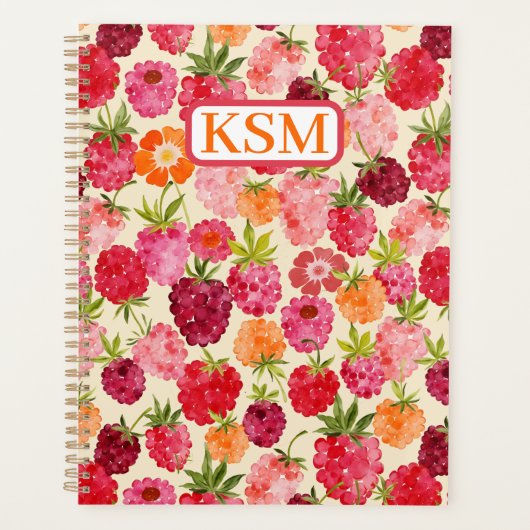 Raspberry Waterverf Coquette Planner (Voorkant)