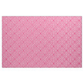 Raspberry White Med Greek Key Diag T Pattern #1 Stof (Yard (91,4 cm))