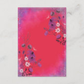 Raspberry Wildflower - RSVP kaart verticaal (Achterkant)