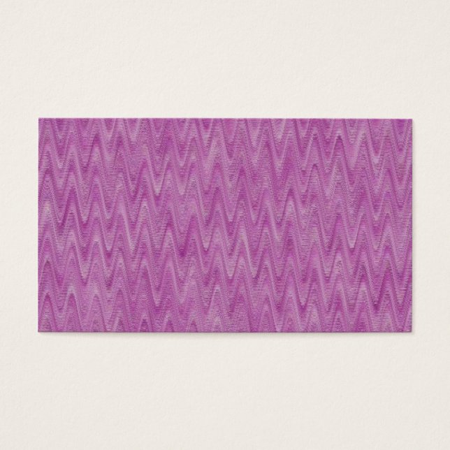 Raspberry zigzag - roze Abstract patroon Visitekaartje (Voorkant)