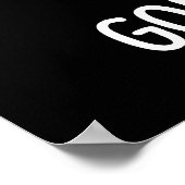 Raspen Grate Grappige Kaas Pun Donker BG Poster (Hoek)