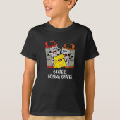 Raspen Grate Grappige Kaas Pun Donker BG T-shirt (Voorkant)