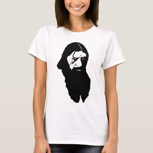 Raspoetin—zwart T-shirt (Voorkant)
