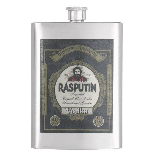 Rasputin Vodka-kolf Heupfles (Voorkant)