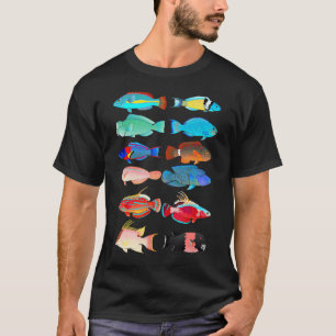 Rassen en roodbaars t-shirt