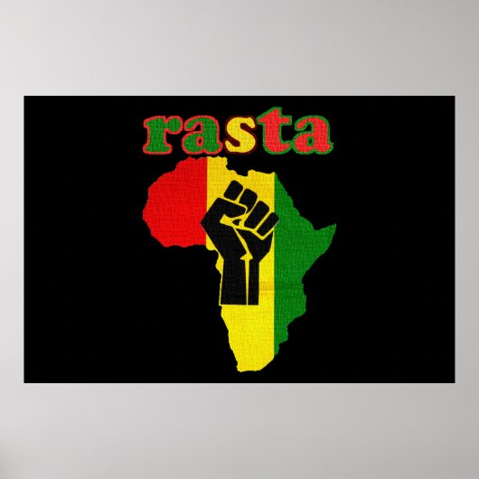 Rasta Africa and Black Power Canvas Afdrukken 48 o Poster (Voorkant)