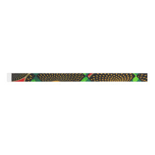 Rasta African Print Grosgrain Lint